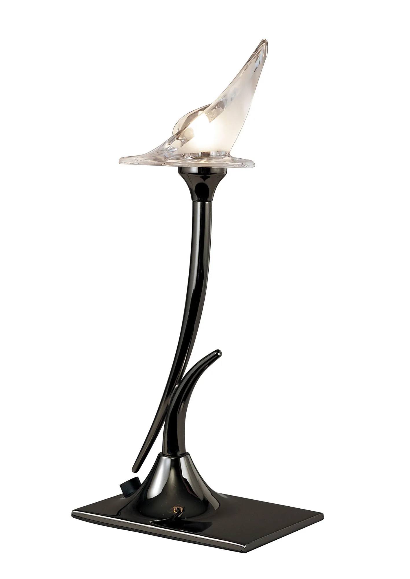 Flavia Black Chrome Table Lamps Mantra Armed Table Lamps